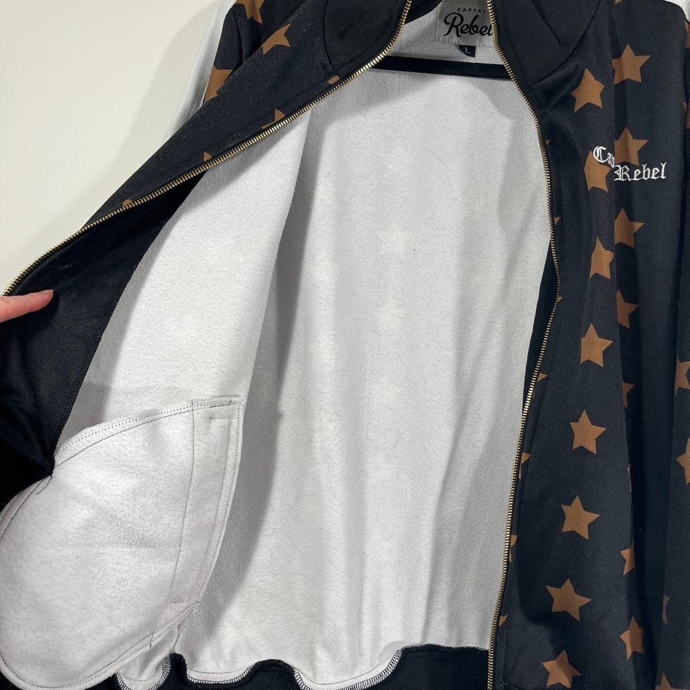 Captain Rebel Black Star Track Suit Set Size Large - Picture 11 of 16